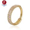G23 Titanium Daith Cartilage Earrings 16G Helix Nose Septum Piercing Conch Hinged Clicker Body Jewelry Ear Ring Zircon