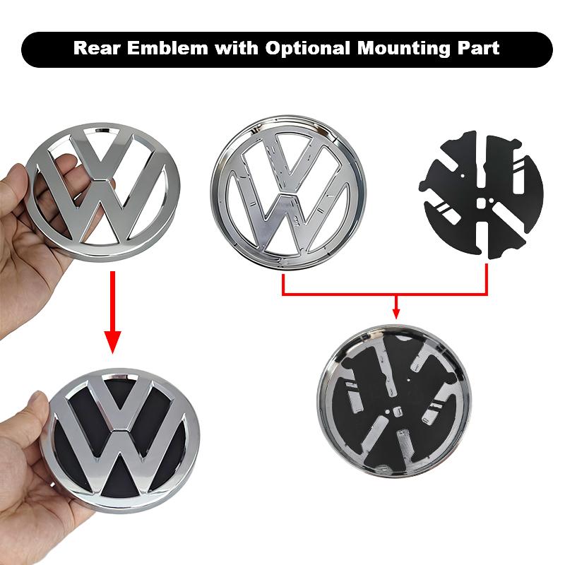 rsq1 For Volkswagen Golf 7.5 MK7.5 Car Styling Front Head Hood Bonnet Emblem Rear Tail Bumper Trunk Badge 5KO853601C VW Accessories