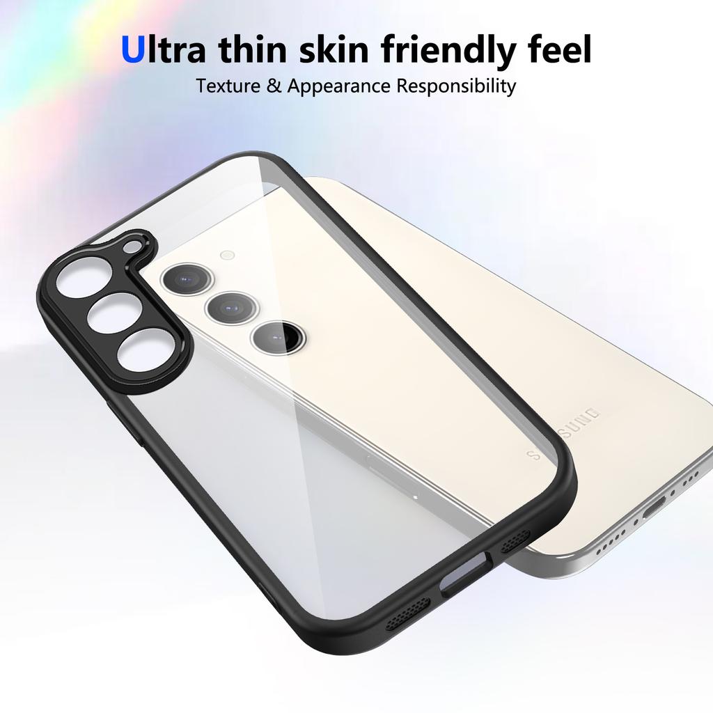 For Samsung Galaxy S23 Case Matte Skin Touch Clear PC+TPU Shockproof Phone Back Cover