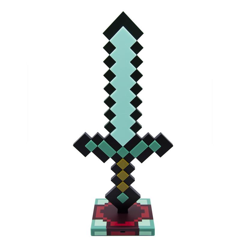 Diamond Ore Lamp - Color-Changing Minecraft Torch & Potion Bottle Night Light Gift
