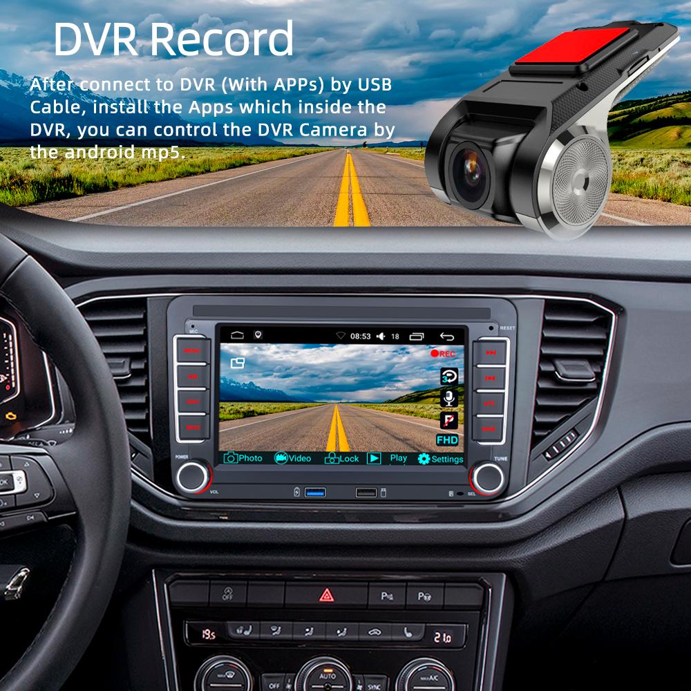 7" bilspiller for Volkswagen VW CC Passat B7 Polo Golf 5 6 Jetta mk5 mk6 Mirrorlink FM WIFI GPS RDS Wireless Carplay