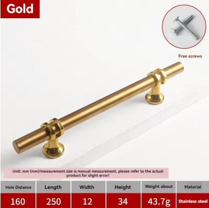 12 Pcs Modern Zinc Alloy Black Gold Door Handles Kitchen Cabinet Handles Solid Drawer Knobs Fashion Furniture Handle Hardware