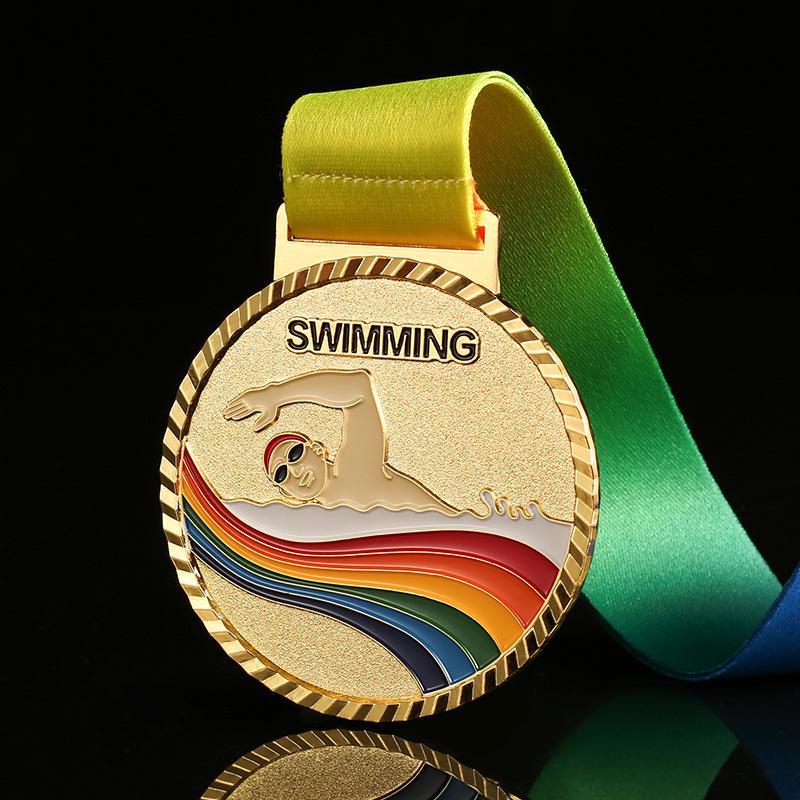 

Customized Metal Medals: Marathon, Swimming, Basketball, Badminton, Summer Camp Commemorative Tags