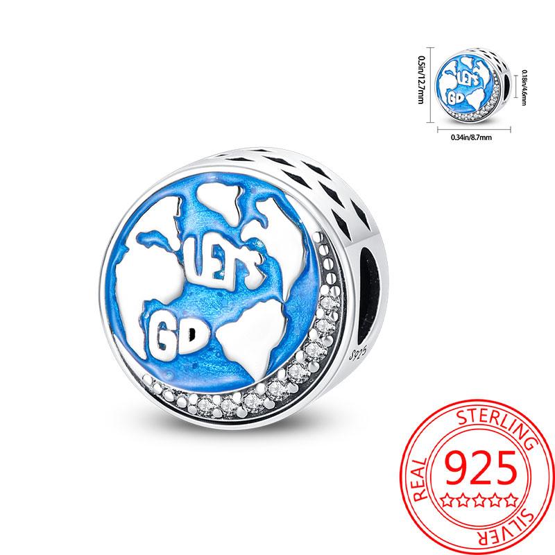 Miedziany Wieża Eiffla Samolot Podróżny Zawieszka Koraliki Pasują do Bransoletki Charm Oryginalnej Dla Kobiet Tworzenie Biżuterii