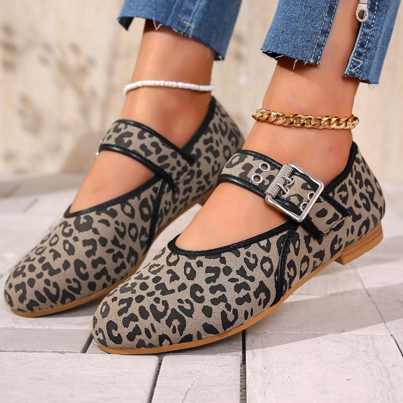 2026 New Women Flats  Print Comfortable Loafers Round Toe Flat Shoes for Women Ballet Mary Jane Shoes for Women Zapatos De Mujer