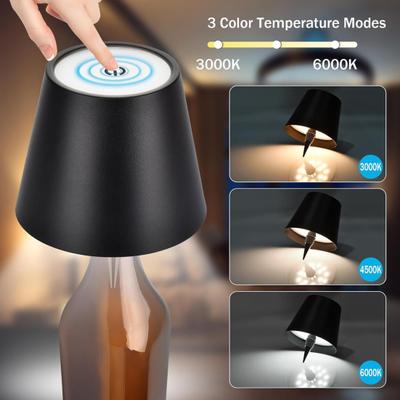 Lampa z láhve vína Bezdrátové světlo Nabíjení přes USB Dotykové ovládání s možností stmívání Měkká záře LED světlo bez blikání pro láhev vína