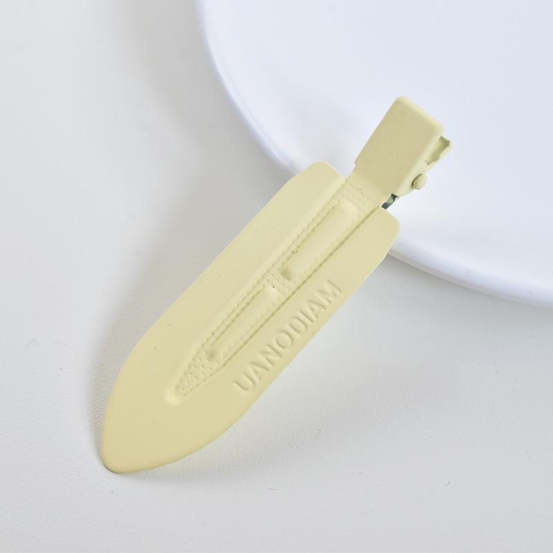 Japanese & Korean Style Seamless Metal Hairpin - Frosted Women's Bangs Side Clip