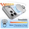 Luxury Frosted Clear For MagSafe Magnetic Folding Stand Phone Case For 15 16 17 Pro Max 16E 14 13 Wireless Charging Cover