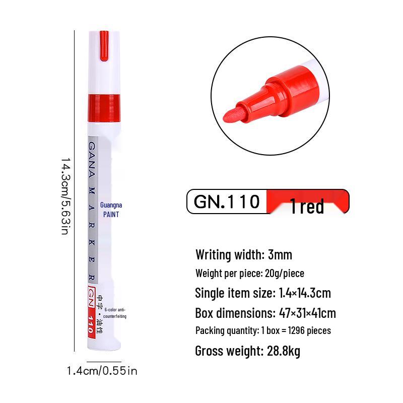 Quick-Dry Oil-Based Industrial Paint Pen - Waterproof Marking Touch-Up Pen