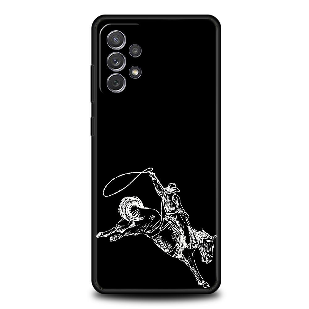 Phone Case for Samsung Galaxy A13 A15 A17 A07 A21S A22 A23 A25 A31 A73 A32 A52 A52S A41 5G Soft TPU Shell Cowboy Fundas Capa Bag