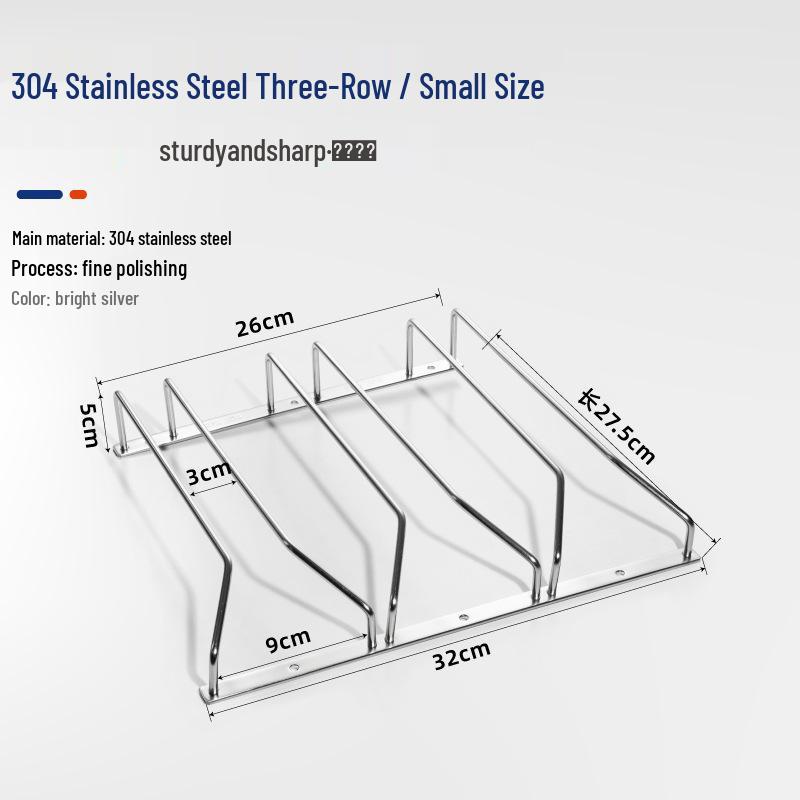 High-Stemmed 304 Stainless Steel Wine Glass Storage Rack for Red Wine Glasses