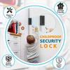 Anti Theft Door Lock Aluminum Security Latches Easy To Install Safety Hinge for Indoor Door and Hotel Room