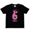 Geburtstag Kinder 6 Heute Alter 6 In Rosa Glitzer Alles Gute zum Geburtstag Geschenk Kinder T-Shirt