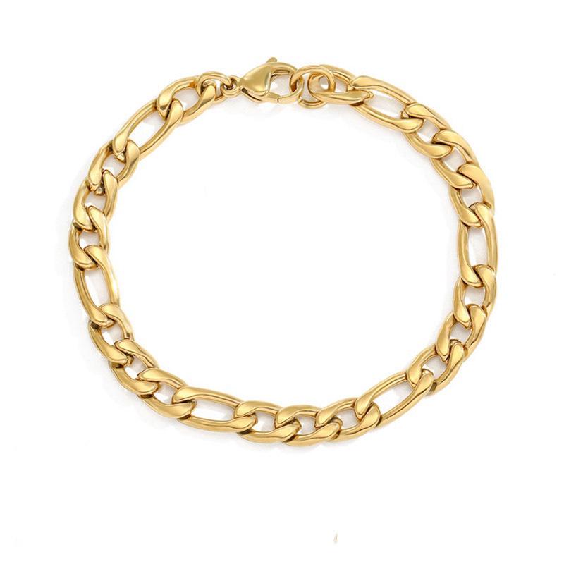eManco European Titanium Steel Irregular Bracelet for Girls - Versatile, Non-Fading Stainless Steel Jewelry