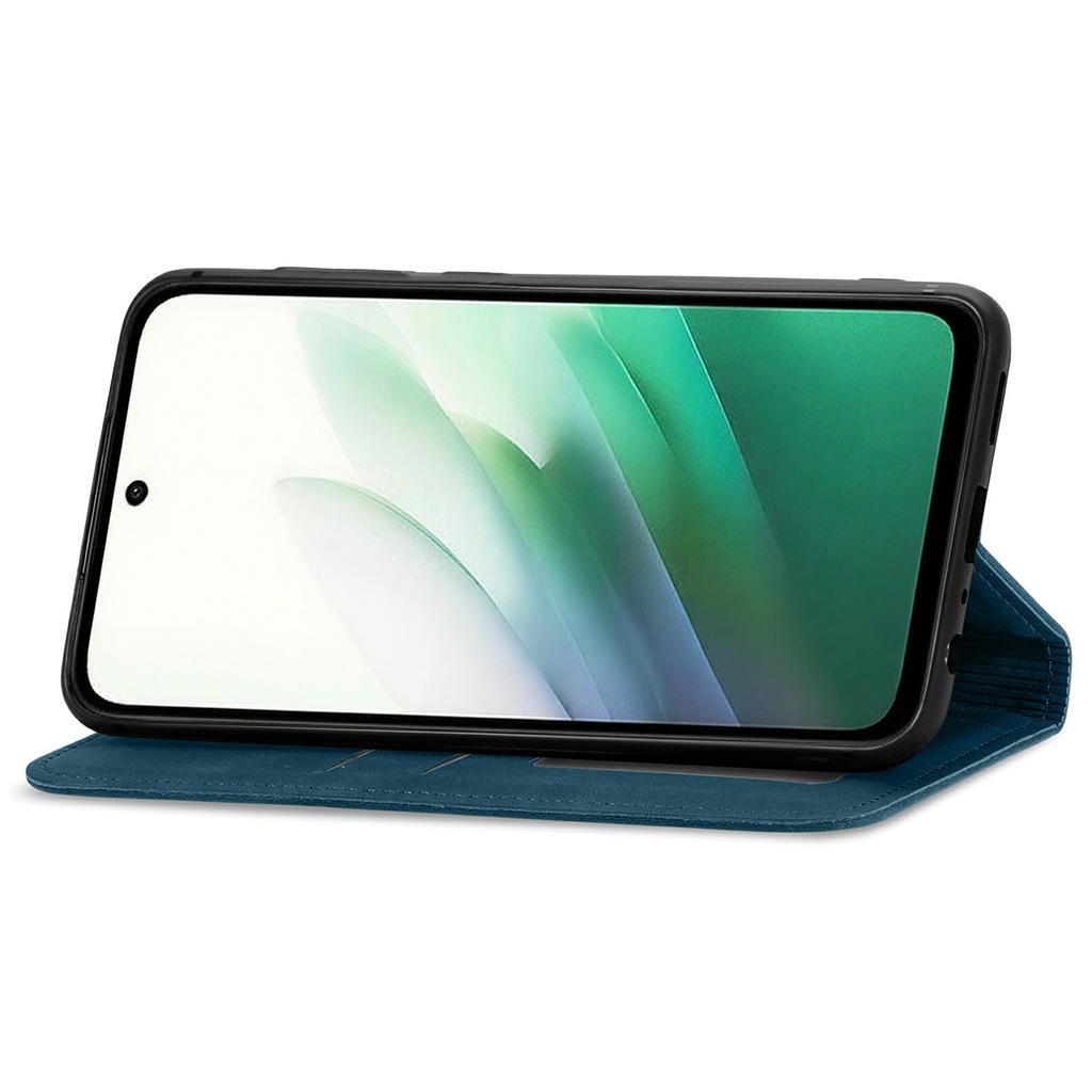 Dla Xiaomi Redmi 15 5G (Światowy) (169mm) Skórzane etui z uchwytem na karty, magnetycznie absorbowane etui na telefon