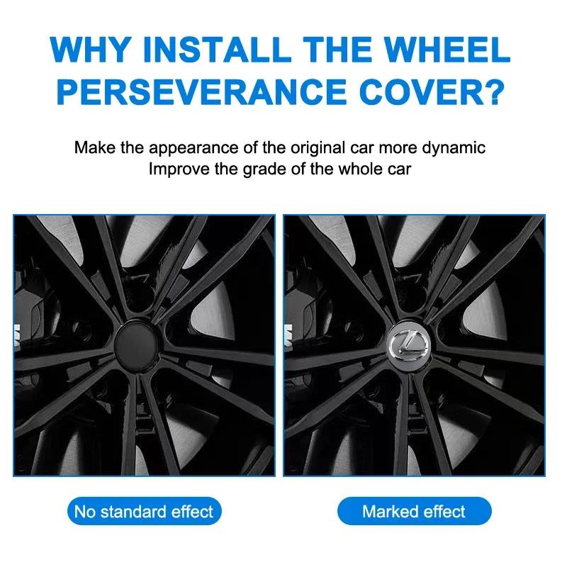 4 Stück 62MM Autoemblem Radnabenkappe Naben Zubehör für Lexus F SPORT ES RX NX LS UX LM LX GX LC RZ IS CT GS RC HS SC TX LB