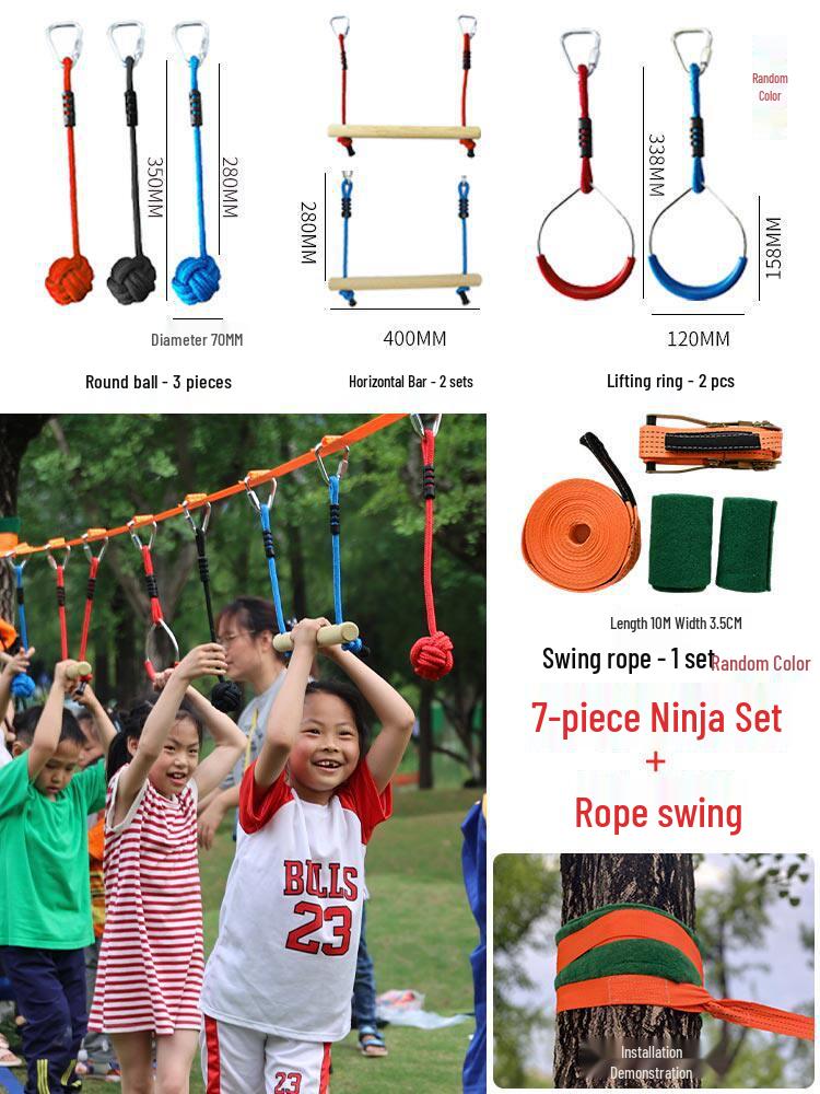 Outdoor Climbing Toys & Swings for Sensory Training and Balance