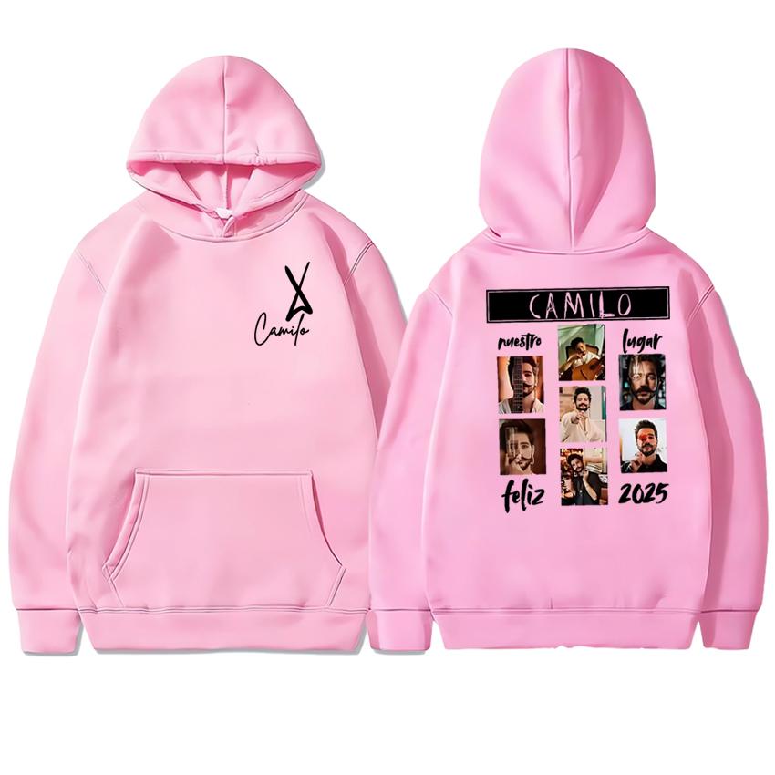Hot Singer Camilo La Tribu 2025 New Album Cover Double Sided Graphic Pullover Men Women Vintage Sweatshirt Unisex Fleece Hoodie