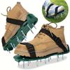 Garden Aeration Shoes, Spike Shoes, Suitable For Inflatable Aeration Shoes For Yard Grass Heavy Duty Spike Perforation Sandals And Perforation Tools