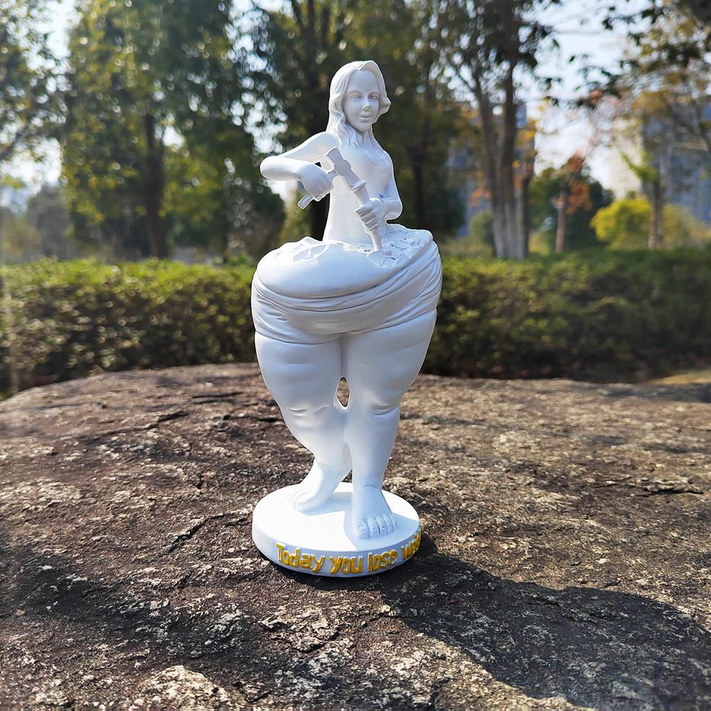 1pcs Weight Loss Slimming Goddess Statue, Decorative Figurines, Sculpture, Bedroom Model, Yoga, Gym, Gym Ornament, Gift for Girls