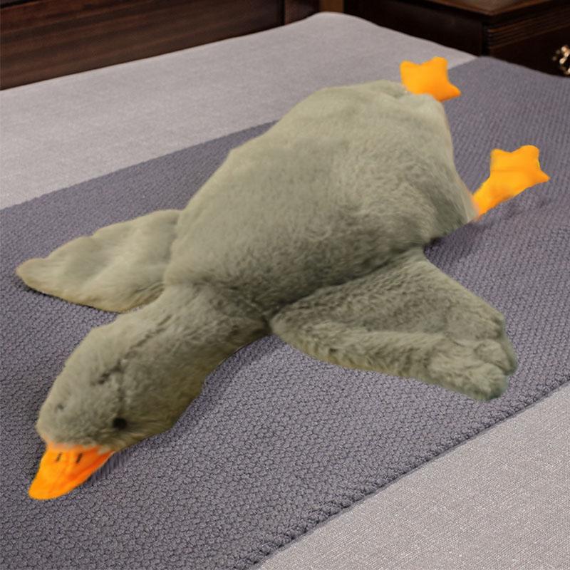 50-190Cm Giant Size Fluffy Goose Plush Sleep Pillow Cute Animal Stuffed Swan Duck Plushies Dolls Kids Birthday Gift Filling Toys