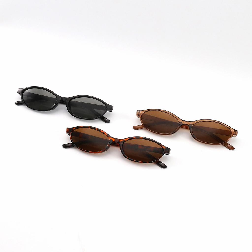 Chic Leopard Print Oval Sunglasses - Stylish Anti-Glare Streetwear Sunglasses