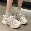 Girls' Sports Shoes 2025 New Spring and Autumn Children's Student Fashion Versatile White Shoes Medium and Older Girls' Dad Shoes