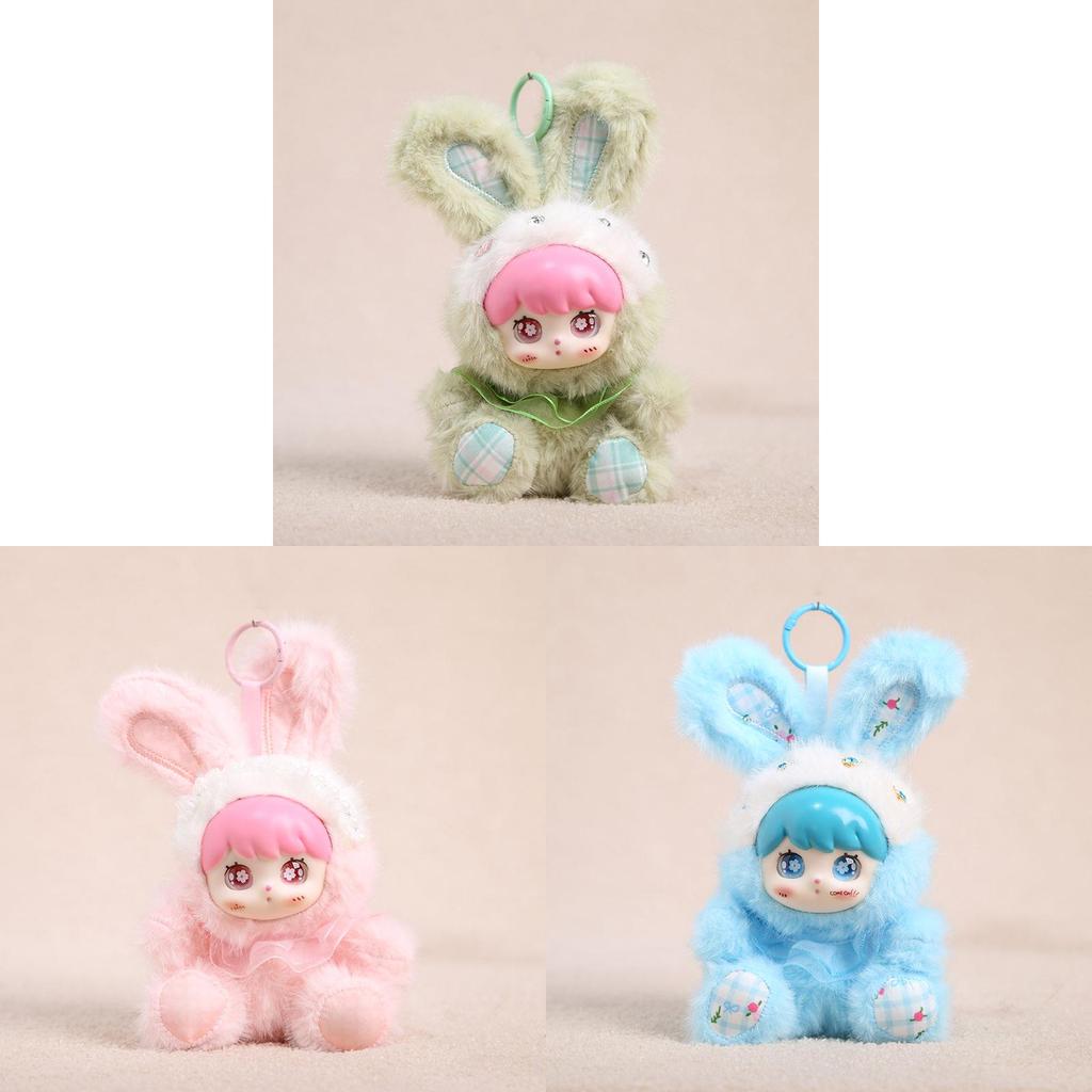 Plush Rabbit Doll Keychain With Pp Cotton Filling For Girls And Women