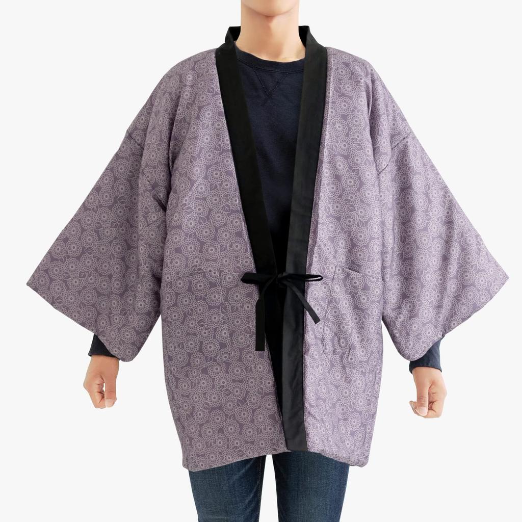 KYOETSU Reversible Hanten with Cotton Lining Men's (Winter Jacket) (Size M, 1A-1B)