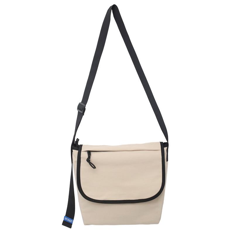 

Small messenger female mailman bag single shoulder large capacity backpack male casual couple breast bag lightweight small square bag белый