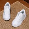 Children's little white shoes board shoes 2025 autumn new leather waterproof and non-slip middle-aged and older children's campus versatile casual bo
