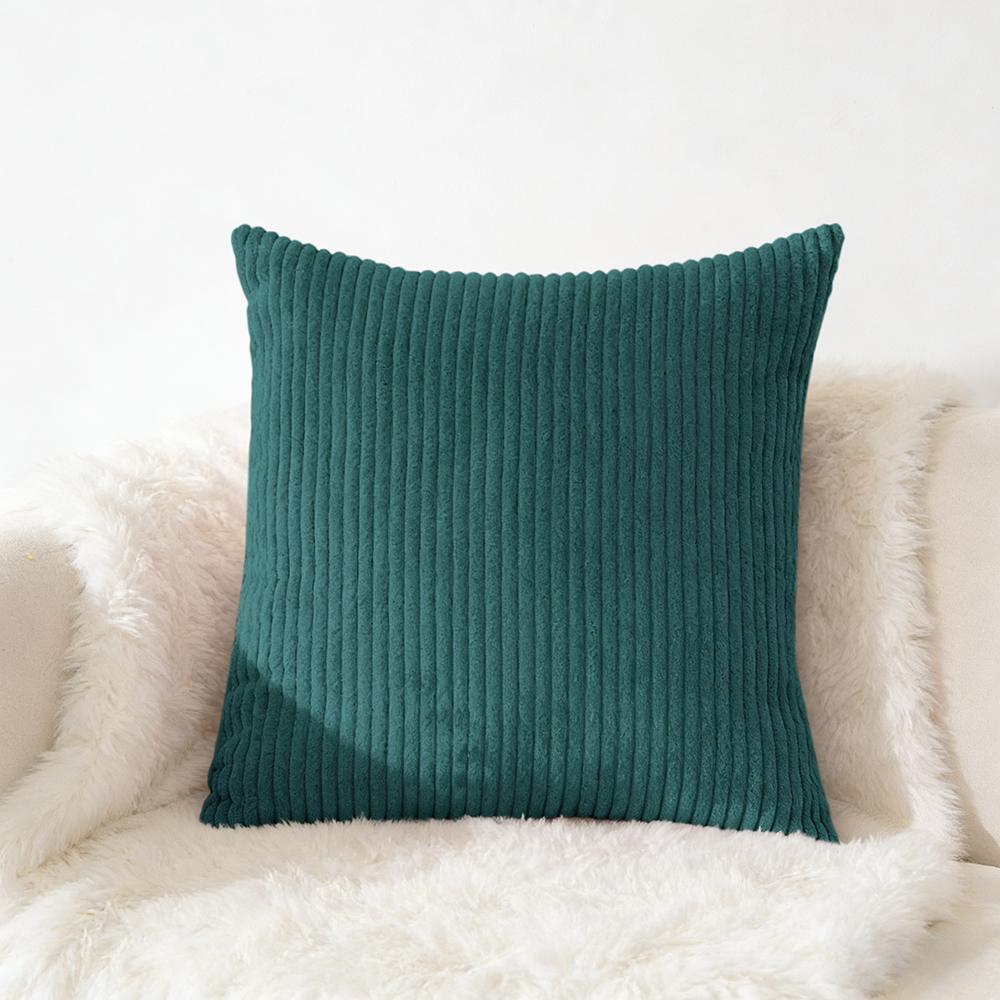 Cord Kissenbezug 40x40 45x45 50x50cm Weicher Plüsch Flanell Kissenbezug Flauschiger Sofakissenbezug für Sofa Wohnzimmer Dekoration