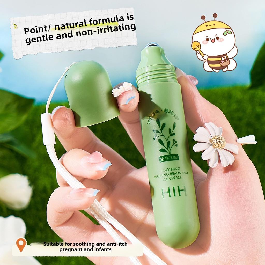 Kräuter-Kühl-Roll-on Ice Dew, sofortige Hautberuhigung, Linderung von Mückenstichen, tragbare natürliche Hautpflege für alle Altersgruppen