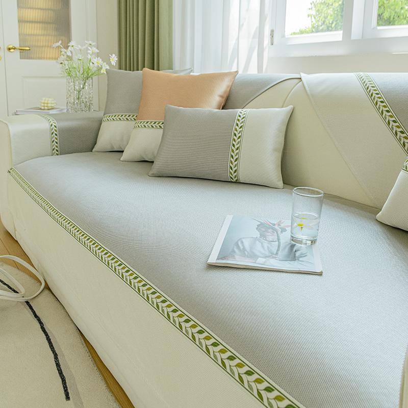 Sofa Cushion Cover Seat Cushion Summer Modern Simple Anti-slip Cool Feeling Refreshing Sofa Cover Sofa Mat