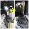 1PCS black baking paint with leather shift handle gear side cover DSG logo for VW Golf 6 7 R GTI Passat B7 B8 CC R20 Jetta MK6 G
