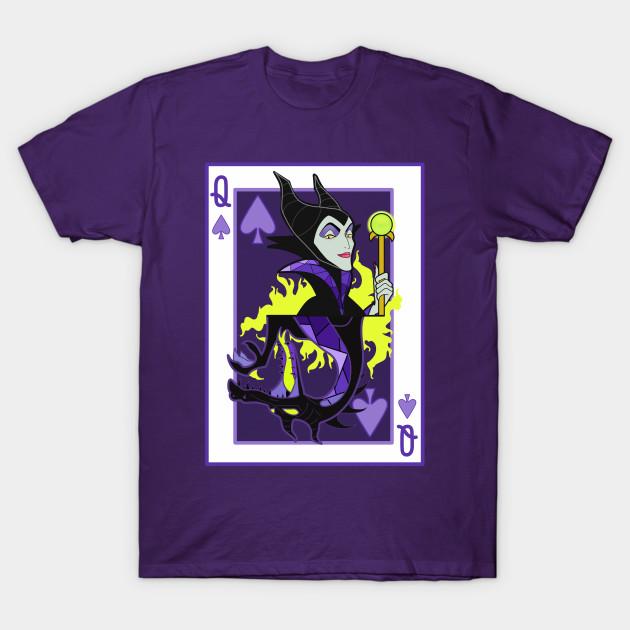 

Men Black Print T-shirt Evil Queen Of Spades No-Cut Transfer Paper Print Cotton Tshirt XL