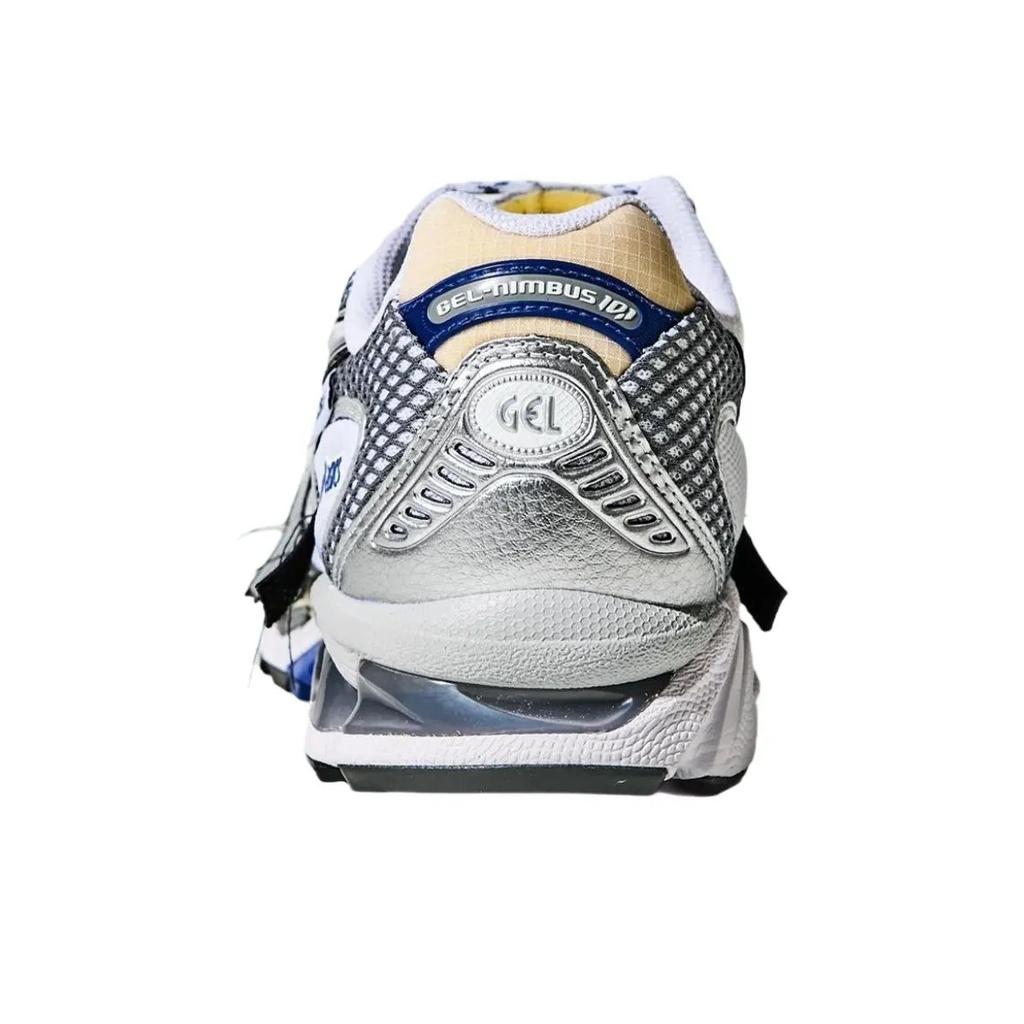 INVINCIBLE X ASICS GEL Nimbus 10.1 Abrasion Resistant Low Top Casual Running Shoes Unisex Blue White Sneakers 1203A814-021