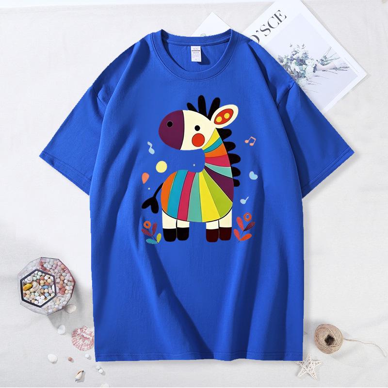 Chinese New Year Family T-Shirts: Year of the Horse Red Zodiac Design, Matching for Parent-Child Festive Party.