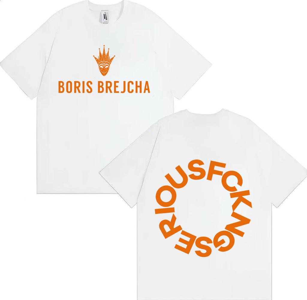 Trendy Casual Boris Brejcha Dj Mask Tshirt Cool Short Mens Womens Harajuku High Quality Hiphop Oversized Music Mask Unisex Tops