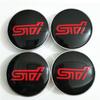 4ks 60mm Použitelné pro Subaru Kryt náboje STI Red Tire Středový kryt Pneumatiky a příslušenství pro styling kol automobilu
