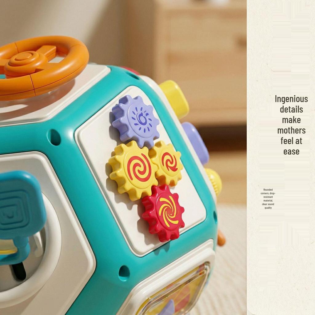 Polyhedron Busy Ball Drum: Infant Educational Toy with Music, Sound, and Light