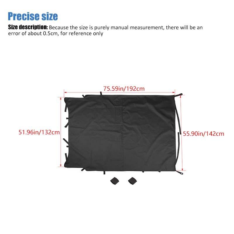 Cargo Mesh Roof Net Isolation Cover for Jeep Wrangler JK 2007-2017 4-Door version Car Exterior Accessories
