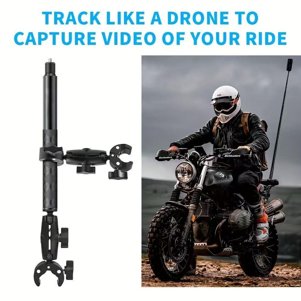 For Insta360 X2 X3 X4 X5 Motorcycle Bike Mount Selfie Stick for Insta 360 X2 X3 X4 X5 Moto Monopod Handlebar Accessories Kit