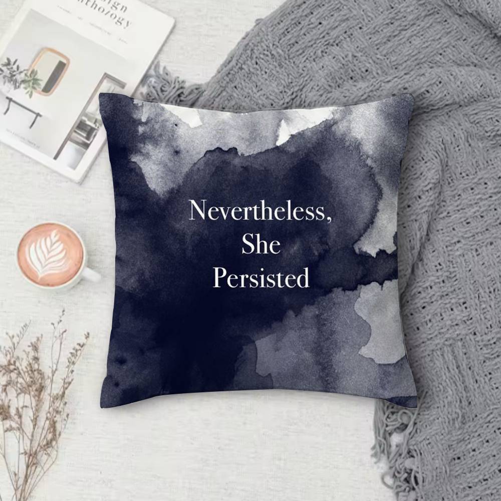 Girl Power Double-Sided Printed Square Pillow Cover Decorative Cushion Cover For Sofa Bedroom Bedside