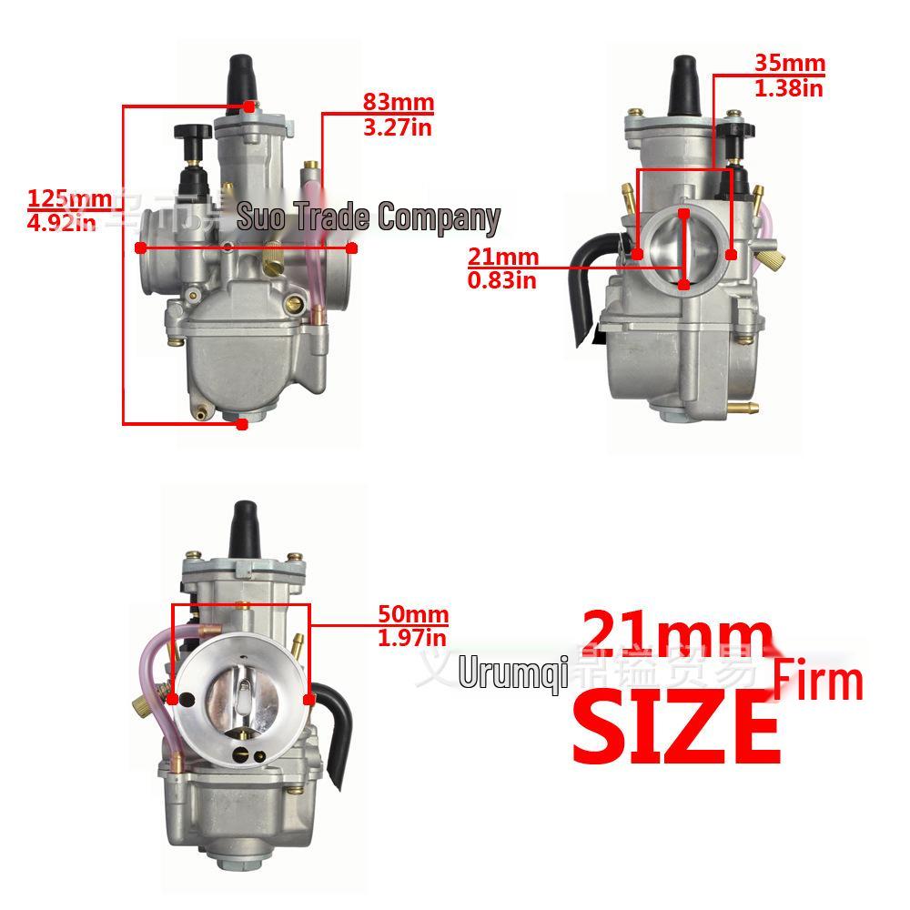 Carburetor with Interface Nozzle for PWK Models (21-34mm) ATV/UTV