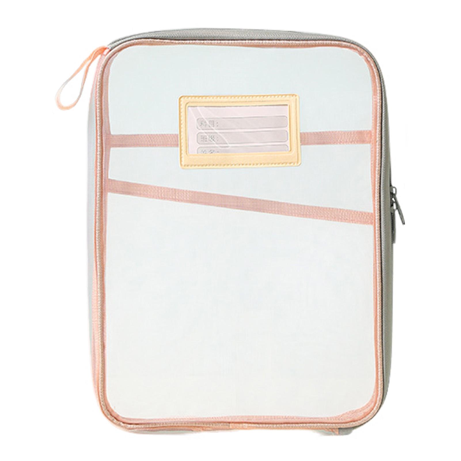 

Large Capacity Transparent Storage Bag Student Test Paper Organizer Durable PVC Document Pouch For School Office Home Use