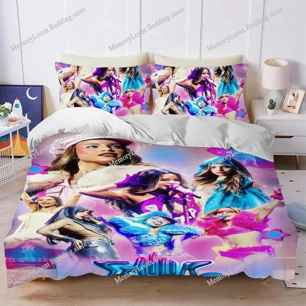 Singer Emilia Mernes Mp3 Music Duvet Cover Set Home Style Bedding Soft Laundry Cotton Bed Student Dormitory Gift Home Textile