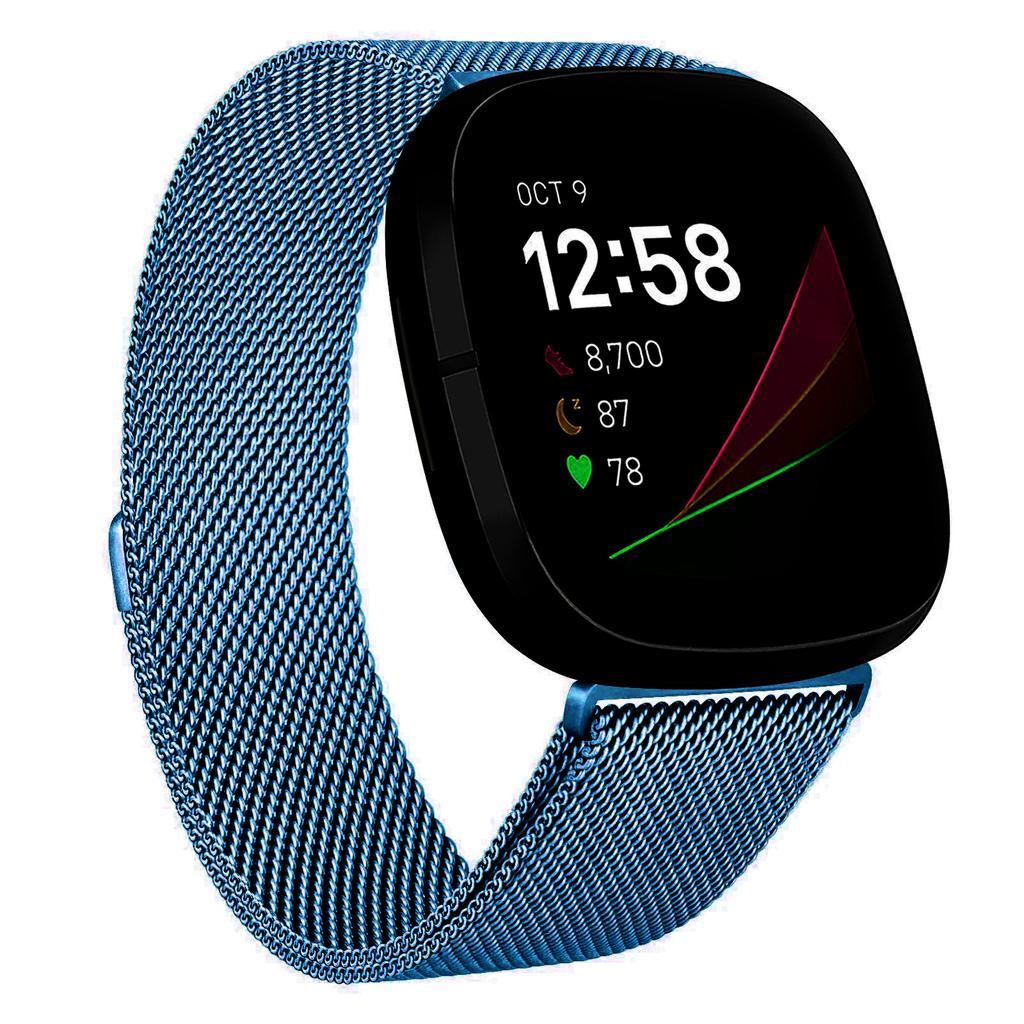 Milanese strap for Fitbit versa 4 3 Band Sense/Lite Magnetic Loop watchband Stainless Steel metal Bracelet Fitbit versa 2 band
