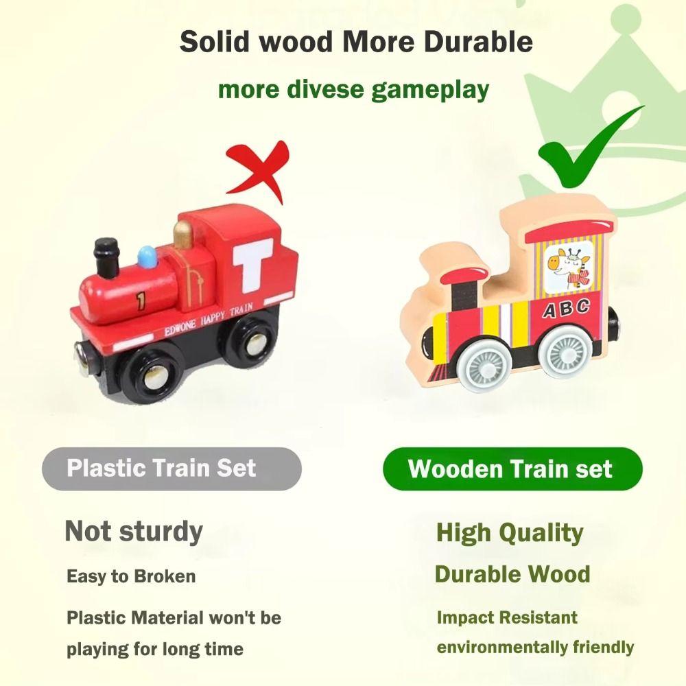 Transportation Train Wooden Toy Educational Wooden Magnetic Train Magnetic Train Toys  Kids Toy