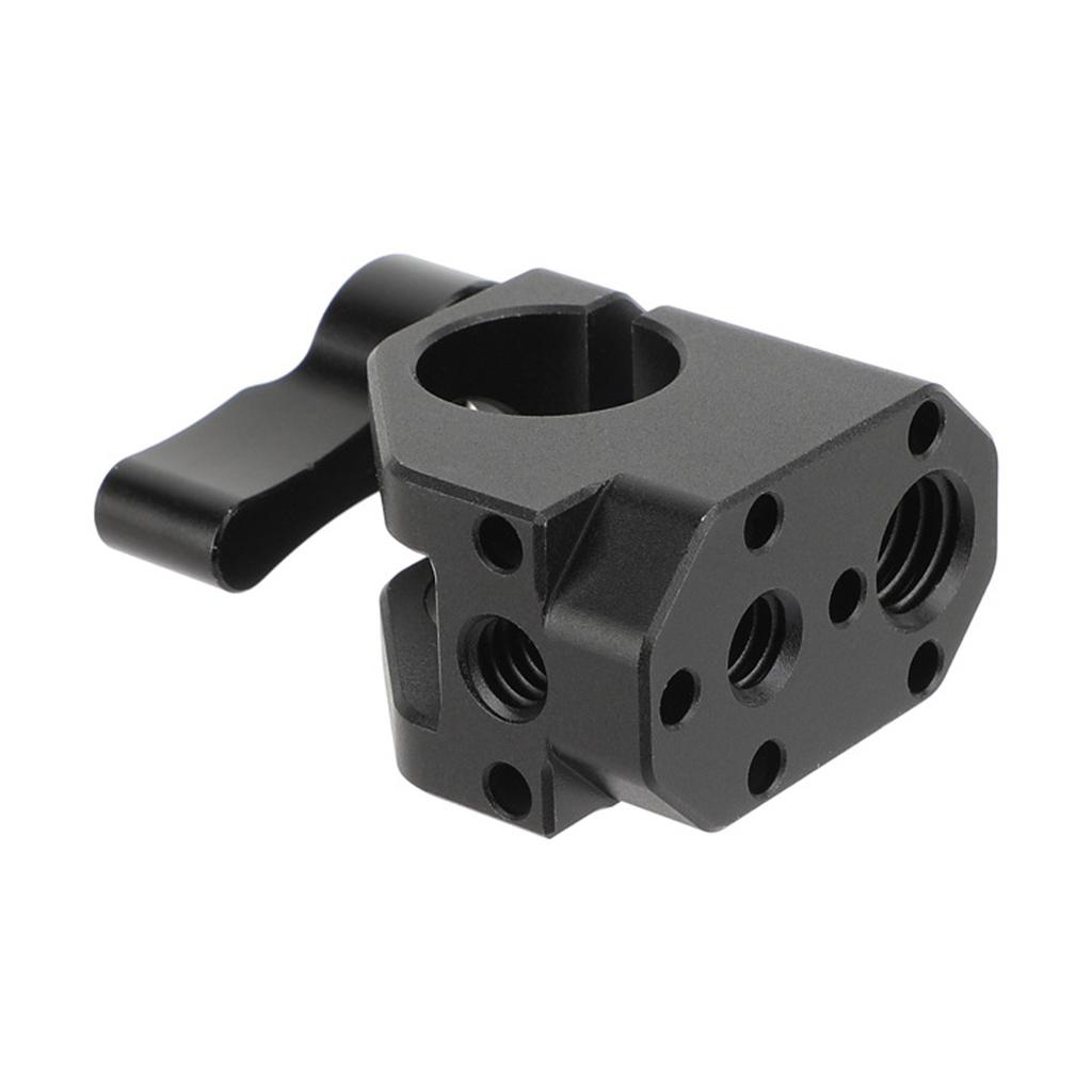 Aluminum 15mm Single Rod Clamp Camera Rod Mount With 1/4inch-20 Thread Screw Home Improvement Installation Accessories